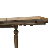 Featuring Blinn Worn Oak Veneer Extension Dining Table by Four Hands at Amethyst Home. Bring a traditional look to the dining room for parties large or small. A turned, tapered base of solid oak support a rectangular tabletop of oak veneer, with a warm, worn finish. On both ends, breadboard extensions provide the option to expand to fit up to 12 guests. Ships w. Amethyst Home provides interior design, new home construction design consulting, vintage area rugs, and lighting in the Omaha metro area.