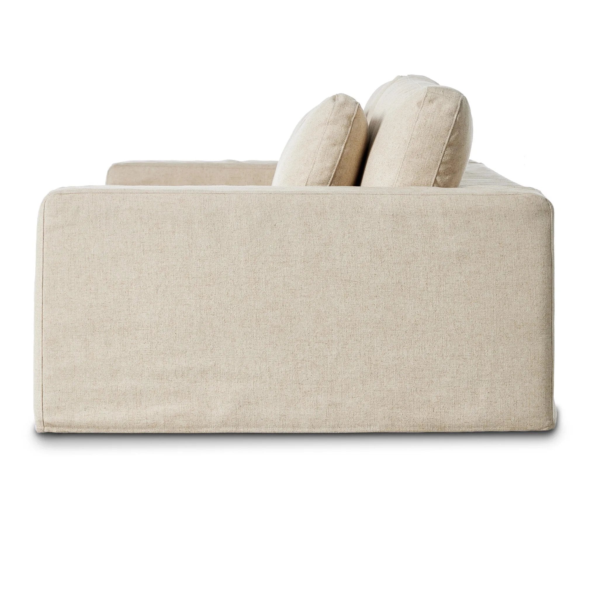 Featuring Bloor Antwerp Natural Slipcover Sofa by Four Hands at Amethyst Home. Enhance the look of your living space with the Bloor 98" - Antwerp Natural Sofas Slipcover Sofa. This high-quality sofa provides comfortable seating and a stylish accent for any room. Made with durable materials, it offers long-lasting use and easy maintenance. 
Overall Dimension. Amethyst Home provides interior design, new home construction design consulting, vintage area rugs, and lighting in the Park City metro area.