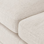 Featuring Bloor Essence Natural Sofa by Four Hands at Amethyst Home. Deep, modern and seductive. This dramatic, spacious sofa is covered in a durable light neutral woven fabric that mixes well with any color palette.Overall Dimensions: 98.00"w x 46.00"d x 31.00"hMaterials : 49% Viscose (Rayon), 22% Flax/Linen, 18% Polyester, 11% CottonWeight : 154.32 lbs. Amethyst Home provides interior design, new home construction design consulting, vintage area rugs, and lighting in the Portland metro area.