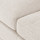 Featuring Bloor Essence Natural Sofa by Four Hands at Amethyst Home. Deep, modern and seductive. This dramatic, spacious sofa is covered in a durable light neutral woven fabric that mixes well with any color palette.Overall Dimensions: 98.00"w x 46.00"d x 31.00"hMaterials : 49% Viscose (Rayon), 22% Flax/Linen, 18% Polyester, 11% CottonWeight : 154.32 lbs. Amethyst Home provides interior design, new home construction design consulting, vintage area rugs, and lighting in the Portland metro area.