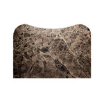 Fluid contours give shape to this solid mindi nightstand, topped with a dark brown marble top. Two doors with knobbed pulls open to inset shelves for organized bedside storage.As enthusiasts of luxe style at Amethyst, we love the optimistic inspired Boa Nightstand - Espresso Mindi Veneer - Dark Honed Emperador Marble. Amethyst Home provides interior design, new home construction design consulting, vintage area rugs, and lighting in the Los Angeles metro area.