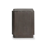 Fluid contours give shape to this solid mindi nightstand, topped with a dark brown marble top. Two doors with knobbed pulls open to inset shelves for organized bedside storage.As enthusiasts of luxe style at Amethyst, we love the optimistic inspired Boa Nightstand - Espresso Mindi Veneer - Dark Honed Emperador Marble. Amethyst Home provides interior design, new home construction design consulting, vintage area rugs, and lighting in the Omaha metro area.