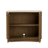 Fluid contours give shape to this solid mindi cabinet, topped with a creamy marbled top. Two doors with knobbed pulls open to inset shelves for organized storage Amethyst Home provides interior design, new home construction design consulting, vintage area rugs, and lighting in the Des Moines metro area.