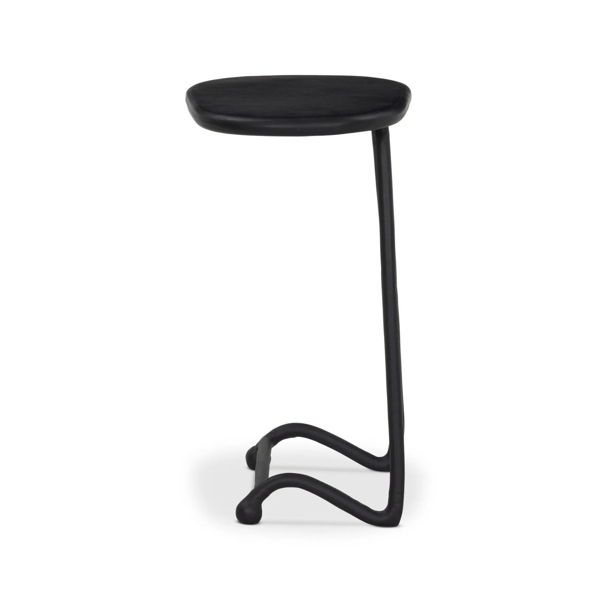 French Deco serves as the inspiration for this outdoor end table, with a C-shape style silhouette for flexible use. The fully cast aluminum shape features a curvy frame and organic-shaped top, with plenty of added visual depth in the finish. Cover or store inside during inclement weather and when not in use. Amethyst Home provides interior design, new home construction design consulting, vintage area rugs, and lighting in the Calabasas metro area.