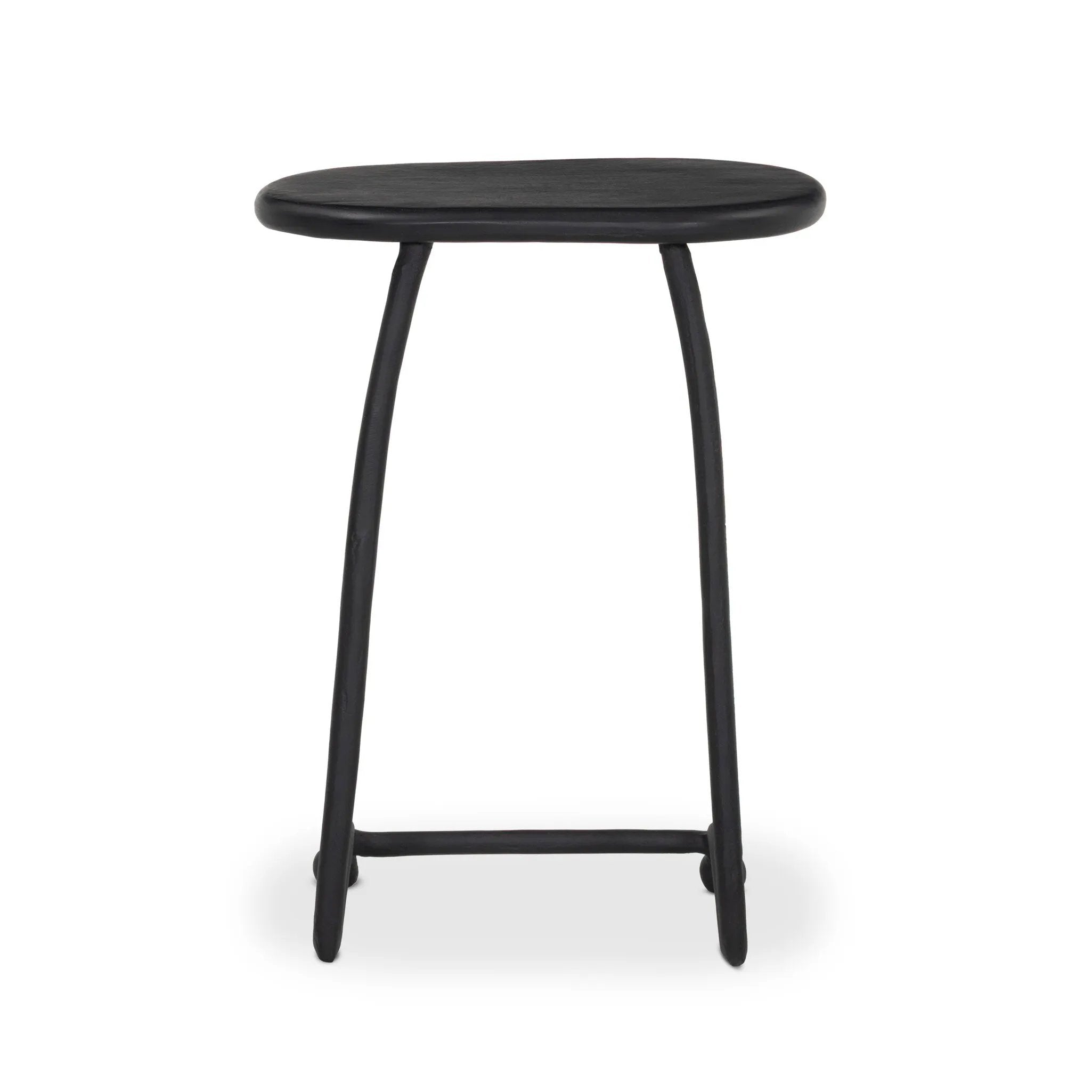 French Deco serves as the inspiration for this outdoor end table, with a C-shape style silhouette for flexible use. The fully cast aluminum shape features a curvy frame and organic-shaped top, with plenty of added visual depth in the finish. Cover or store inside during inclement weather and when not in use. Amethyst Home provides interior design, new home construction design consulting, vintage area rugs, and lighting in the Salt Lake City metro area.