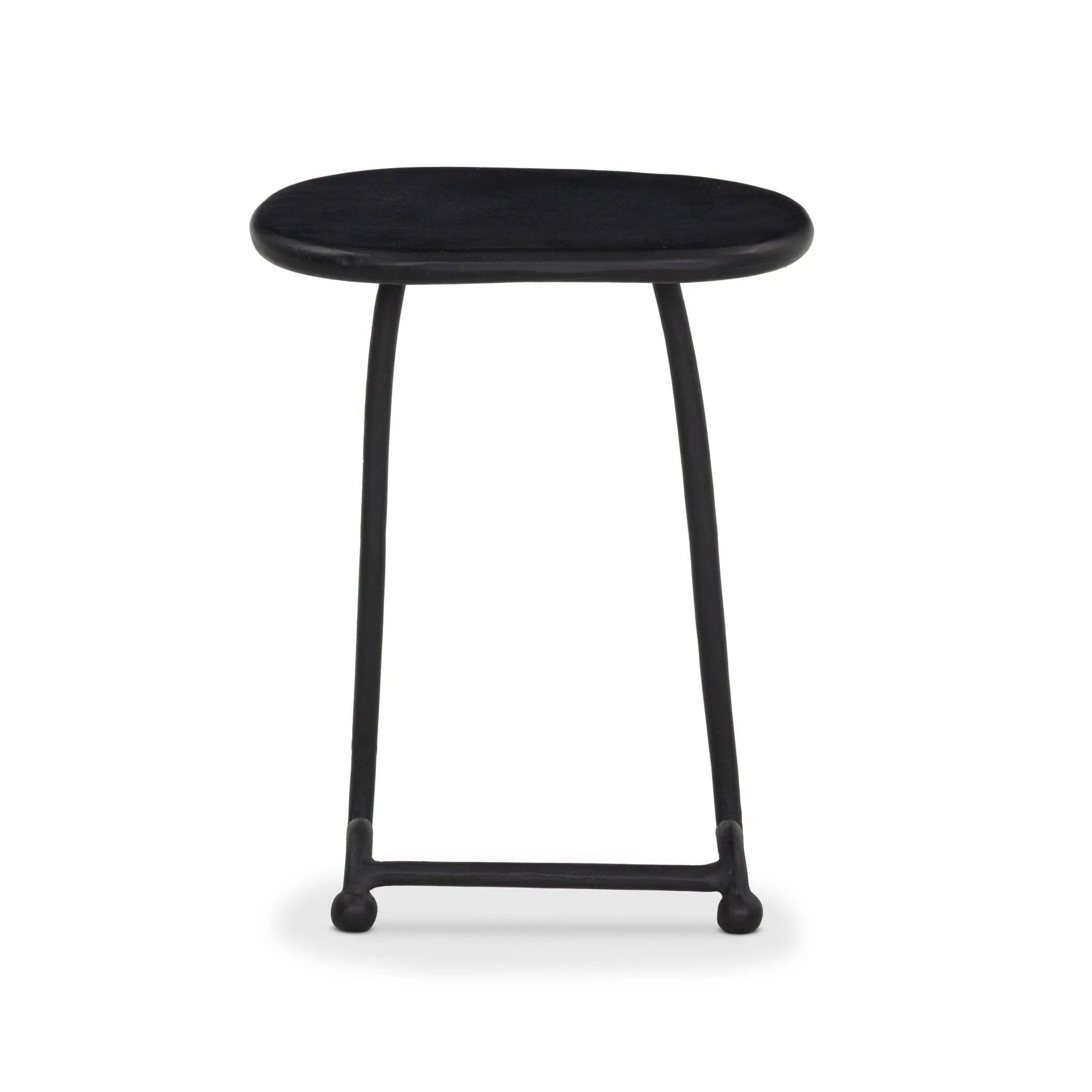 French Deco serves as the inspiration for this outdoor end table, with a C-shape style silhouette for flexible use. The fully cast aluminum shape features a curvy frame and organic-shaped top, with plenty of added visual depth in the finish. Cover or store inside during inclement weather and when not in use. Amethyst Home provides interior design, new home construction design consulting, vintage area rugs, and lighting in the Tampa metro area.