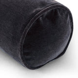 A long, navy-colored bolster pillow elevates beds and sofas in an instant. Crafted from saturated wool velvet, for a sustainable alternative to mohair, with a hidden zipper for a smooth silhouette.As lovers of wabi sabi aesthetics at Amethyst, we love the warm modern inspired Bridger Bolster Pillow - Monte Navy. Amethyst Home provides interior design, new home construction design consulting, vintage area rugs, and lighting in the Los Angeles metro area.