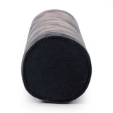A long, navy-colored bolster pillow elevates beds and sofas in an instant. Crafted from saturated wool velvet, for a sustainable alternative to mohair, with a hidden zipper for a smooth silhouette.As lovers of wabi sabi aesthetics at Amethyst, we love the warm modern inspired Bridger Bolster Pillow - Monte Navy. Amethyst Home provides interior design, new home construction design consulting, vintage area rugs, and lighting in the Portland metro area.