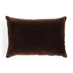 Featuring Bridger Monte Chocolate Pillow by Four Hands at Amethyst Home. Thick and reminiscent of a mohair style texture, the Bridger Monte Chocolate Pillow is an Amethyst fave.  Crafted from saturated solid wool velvet, a deep brown pillow offers a sustainable alternative to mohair. A clean-lined design with knife edges and a hidden zipper.Choose Your Opt. Amethyst Home provides interior design, new home construction design consulting, vintage area rugs, and lighting in the Alpharetta metro area.