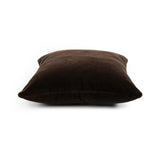 Featuring Bridger Monte Chocolate Pillow by Four Hands at Amethyst Home. Thick and reminiscent of a mohair style texture, the Bridger Monte Chocolate Pillow is an Amethyst fave.  Crafted from saturated solid wool velvet, a deep brown pillow offers a sustainable alternative to mohair. A clean-lined design with knife edges and a hidden zipper.Choose Your Options. Amethyst Home provides interior design, new home construction design consulting, vintage area rugs, and lighting in the Austin metro area.