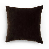 Featuring Bridger Monte Chocolate Pillow by Four Hands at Amethyst Home. Thick and reminiscent of a mohair style texture, the Bridger Monte Chocolate Pillow is an Amethyst fave.  Crafted from saturated solid wool velvet, a deep brown pillow offers a sustainable alternative to mohair. A clean-lined design with knife edges and a hidden zipper.Choose Your Option. Amethyst Home provides interior design, new home construction design consulting, vintage area rugs, and lighting in the Houston metro area.