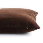 Featuring Bridger Monte Chocolate Pillow by Four Hands at Amethyst Home. Thick and reminiscent of a mohair style texture, the Bridger Monte Chocolate Pillow is an Amethyst fave.  Crafted from saturated solid wool velvet, a deep brown pillow offers a sustainable alternative to mohair. A clean-lined design with knife edges and a hidden zipper.Choose Your Op. Amethyst Home provides interior design, new home construction design consulting, vintage area rugs, and lighting in the Kansas City metro area.
