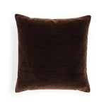 Featuring Bridger Monte Chocolate Pillow by Four Hands at Amethyst Home. Thick and reminiscent of a mohair style texture, the Bridger Monte Chocolate Pillow is an Amethyst fave.  Crafted from saturated solid wool velvet, a deep brown pillow offers a sustainable alternative to mohair. A clean-lined design with knife edges and a hidden zipper.Choose Your . Amethyst Home provides interior design, new home construction design consulting, vintage area rugs, and lighting in the Newport Beach metro area.