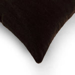 Featuring Bridger Monte Chocolate Pillow by Four Hands at Amethyst Home. Thick and reminiscent of a mohair style texture, the Bridger Monte Chocolate Pillow is an Amethyst fave.  Crafted from saturated solid wool velvet, a deep brown pillow offers a sustainable alternative to mohair. A clean-lined design with knife edges and a hidden zipper.Choose Your Options1. Amethyst Home provides interior design, new home construction design consulting, vintage area rugs, and lighting in the Omaha metro area.