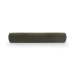 Featuring Bridger Monte Olive Bolster Pillow by Four Hands at Amethyst Home. A long, olive-colored bolster pillow elevates beds and sofas in an instant. Crafted from saturated wool velvet, for a sustainable alternative to mohair, with a hidden zipper for a smooth silhouette.Overall Dimensions: 48.00"w x 8.00"d x 8.00"hWeight : 5.51 lbsMaterials : 50% Viscose, 5. Amethyst Home provides interior design, new home construction design consulting, vintage area rugs, and lighting in the Omaha metro area.
