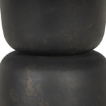 The simple pedestal shape gets extra character with subtle sculptural shaping around the base of this distressed bronze outdoor table. Cover or store inside during inclement weather and when not in use.As fans of luxe materials at Amethyst, we love the warm modern inspired Brixton Outdoor Round Dining Table 42". Amethyst Home provides interior design, new home construction design consulting, vintage area rugs, and lighting in the Laguna Beach metro area.