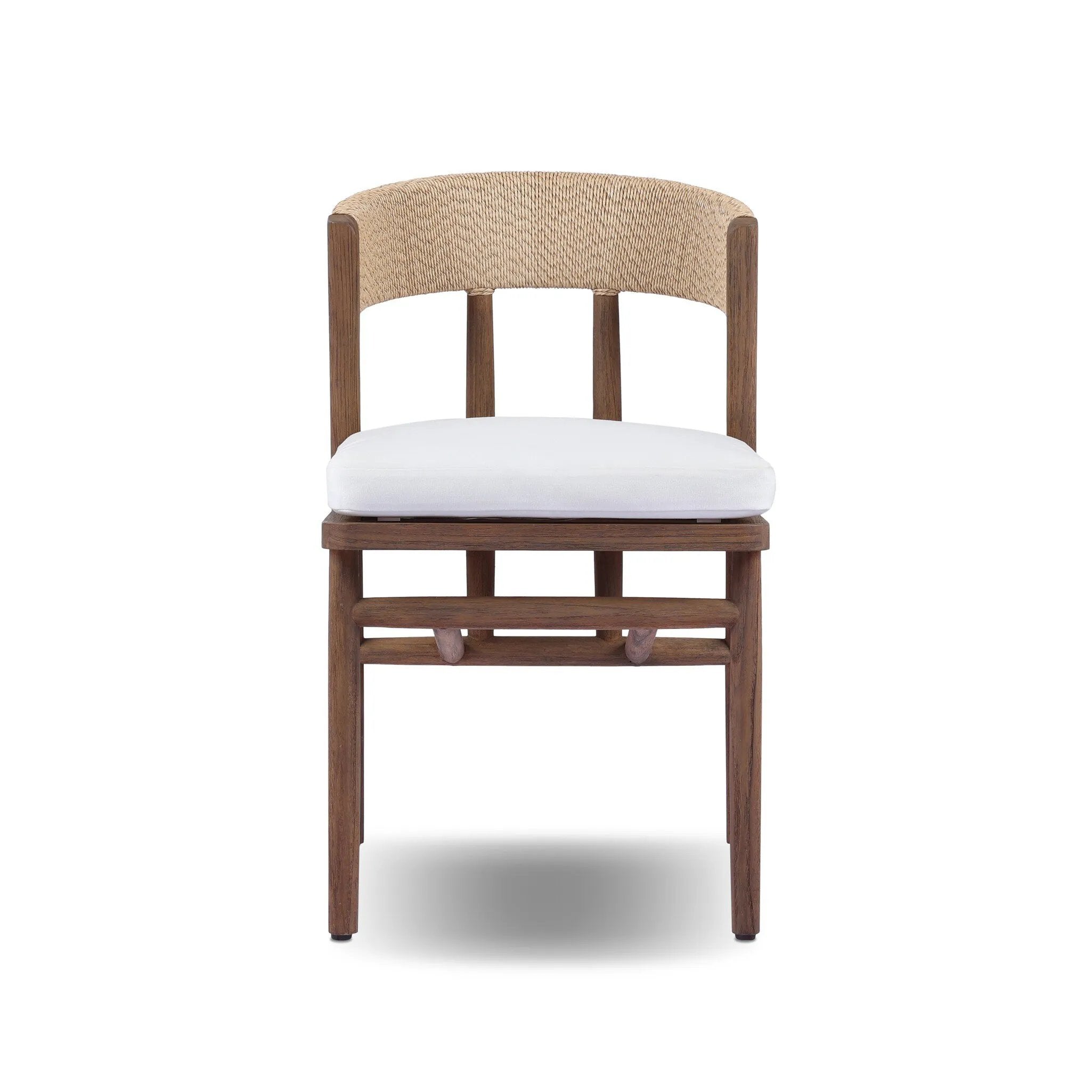 The traditional whistler chair, reimagined for the great outdoors. Crafted from FSC®-certified teak, tapered legs extend to a woven back of faux hyacinth, complete with a soft, durable seat cushion. Cover or store indoors during inclement weather and when not in use Amethyst Home provides interior design, new home construction design consulting, vintage area rugs, and lighting in the Park City metro area.