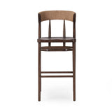 Featuring Buxton Natural Paper Rush Bar + Counter Stool by Four Hands at Amethyst Home. A solid oak counter stool defined by tapered legs and framing gives an updated look to the classic whistler chair. Finished with a paper rush wrapped detail on the back.BarOverall Dimensions: 19.25"w x 22.25"d x 42.75"hWeight: 23.70 lbsCounterOverall Dimensions: 19.50"w x . Amethyst Home provides interior design, new home construction design consulting, vintage area rugs, and lighting in the Seattle metro area.
