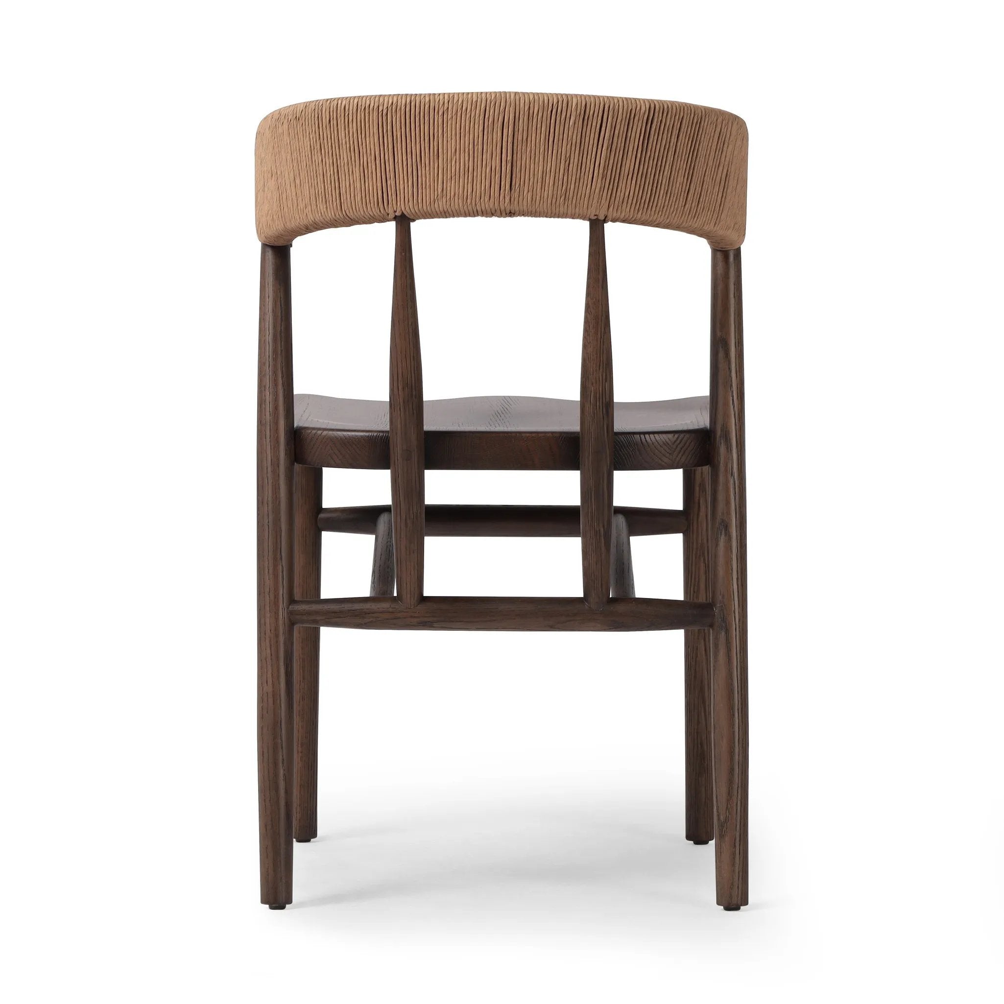 Featuring Buxton Natural Paper Rush Dining Chair by Four Hands at Amethyst Home. A solid oak dining chair defined by tapered legs and framing gives an updated look to the classic whistler chair. Finished with a paper rush wrapped detail on the back.Overall Dimensions: 19.50"w x 22.25"d x 31.50"hWeight : 20.79 lbsMaterials : Rush, Solid Oak. Amethyst Home provides interior design, new home construction design consulting, vintage area rugs, and lighting in the Park City metro area.