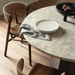 Featuring Buxton Natural Paper Rush Dining Chair by Four Hands at Amethyst Home. A solid oak dining chair defined by tapered legs and framing gives an updated look to the classic whistler chair. Finished with a paper rush wrapped detail on the back.Overall Dimensions: 19.50"w x 22.25"d x 31.50"hWeight : 20.79 lbsMaterials : Rush, Solid Oak. Amethyst Home provides interior design, new home construction design consulting, vintage area rugs, and lighting in the Salt Lake City metro area.