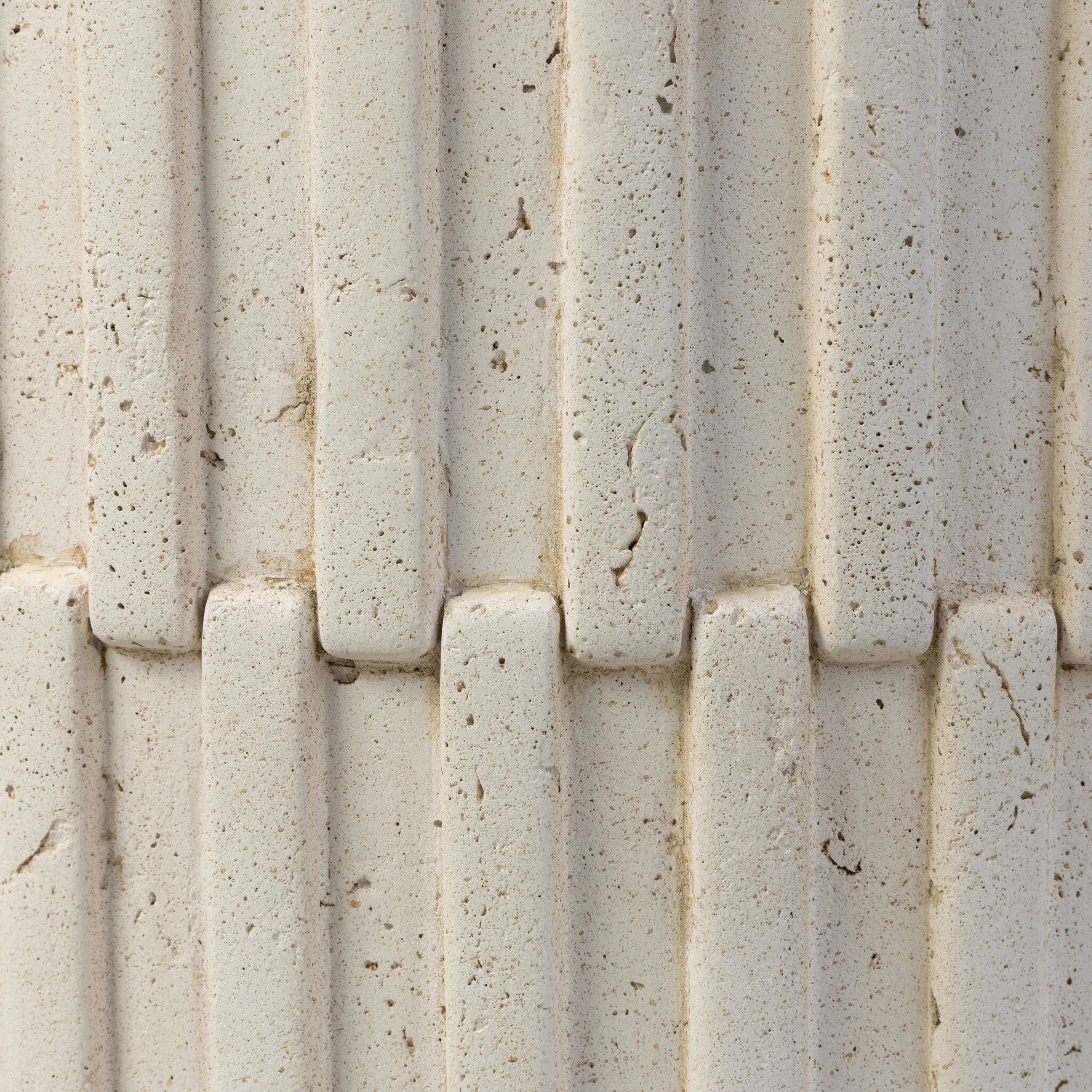 Cast concrete shapes a drum-style outdoor end table, with a linear pattern layered for added texture. Finished with a parchment-like textural feel. Cover or store inside during inclement weather and when not in use.As enthusiasts of luxe style at Amethyst, we love the optimistic inspired Callisto Outdoor End Table - Aged White Concrete. Amethyst Home provides interior design, new home construction design consulting, vintage area rugs, and lighting in the Salt Lake City metro area.