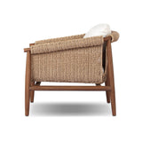 Featuring Cambrie Arashi Salt Outdoor Chair by Four Hands at Amethyst Home. Bring home vintage inspiration. The sling shape of this outdoor chair features a reimagined bucket seat in woven faux hyacinth, finished with rounded tapered legs that mirror the shape of the frame. Cover or store indoors during inclement weather and when not in use. Overall Dimensions. Amethyst Home provides interior design, new home construction design consulting, vintage area rugs, and lighting in the Boston metro area.