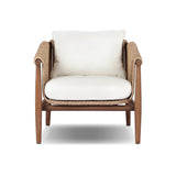 Featuring Cambrie Arashi Salt Outdoor Chair by Four Hands at Amethyst Home. Bring home vintage inspiration. The sling shape of this outdoor chair features a reimagined bucket seat in woven faux hyacinth, finished with rounded tapered legs that mirror the shape of the frame. Cover or store indoors during inclement weather and when not in use. Overall Dimens. Amethyst Home provides interior design, new home construction design consulting, vintage area rugs, and lighting in the Des Moines metro area.