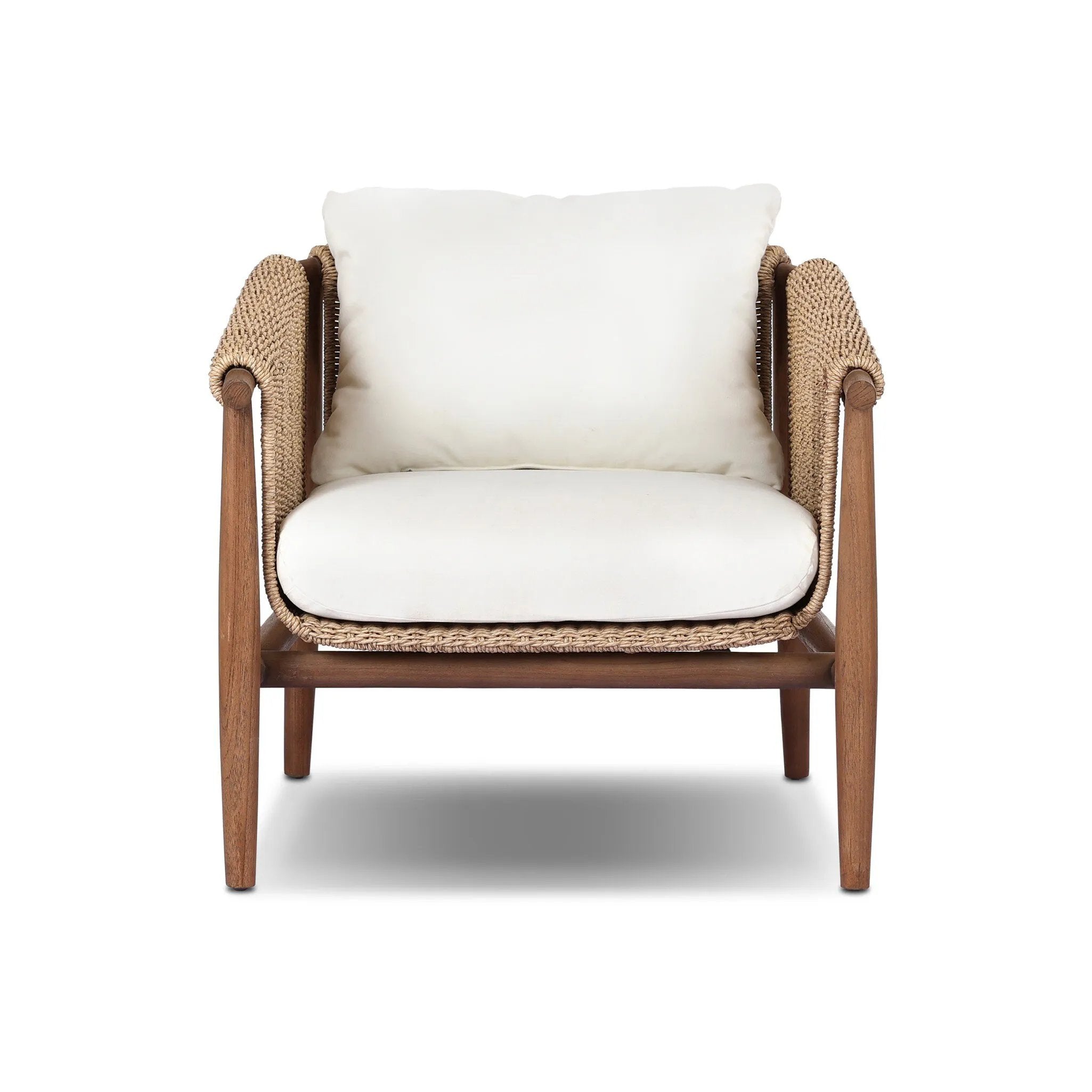 Bring home vintage inspiration. The sling shape of this outdoor chair features a reimagined bucket seat in woven faux hyacinth, finished with rounded tapered legs that mirror the shape of the frame. Cover or store indoors during inclement weather and when not in use Amethyst Home provides interior design, new home construction design consulting, vintage area rugs, and lighting in the Des Moines metro area.