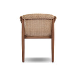 Featuring Cambrie Arashi Salt Outdoor Dining Chair by Four Hands at Amethyst Home. Bring home vintage inspiration. The sling shape of this outdoor dining chair features a reimagined bucket seat in woven faux hyacinth, finished with rounded tapered legs that mirror the shape of the frame. Cover or store indoors during inclement weather and when not in use. Over. Amethyst Home provides interior design, new home construction design consulting, vintage area rugs, and lighting in the Austin metro area.