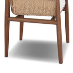 Featuring Cambrie Arashi Salt Outdoor Dining Chair by Four Hands at Amethyst Home. Bring home vintage inspiration. The sling shape of this outdoor dining chair features a reimagined bucket seat in woven faux hyacinth, finished with rounded tapered legs that mirror the shape of the frame. Cover or store indoors during inclement weather and when not in use. Amethyst Home provides interior design, new home construction design consulting, vintage area rugs, and lighting in the Laguna Beach metro area.