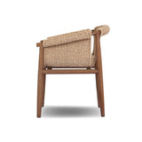 Featuring Cambrie Arashi Salt Outdoor Dining Chair by Four Hands at Amethyst Home. Bring home vintage inspiration. The sling shape of this outdoor dining chair features a reimagined bucket seat in woven faux hyacinth, finished with rounded tapered legs that mirror the shape of the frame. Cover or store indoors during inclement weather and when not in use. O. Amethyst Home provides interior design, new home construction design consulting, vintage area rugs, and lighting in the Nashville metro area.