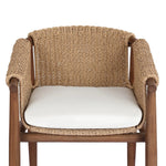 Featuring Cambrie Arashi Salt Outdoor Dining Chair by Four Hands at Amethyst Home. Bring home vintage inspiration. The sling shape of this outdoor dining chair features a reimagined bucket seat in woven faux hyacinth, finished with rounded tapered legs that mirror the shape of the frame. Cover or store indoors during inclement weather and when not in use. O. Amethyst Home provides interior design, new home construction design consulting, vintage area rugs, and lighting in the Park City metro area.