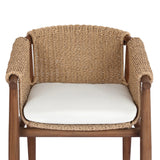 Featuring Cambrie Arashi Salt Outdoor Dining Chair by Four Hands at Amethyst Home. Bring home vintage inspiration. The sling shape of this outdoor dining chair features a reimagined bucket seat in woven faux hyacinth, finished with rounded tapered legs that mirror the shape of the frame. Cover or store indoors during inclement weather and when not in use. O. Amethyst Home provides interior design, new home construction design consulting, vintage area rugs, and lighting in the Park City metro area.