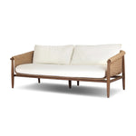 Featuring Cambrie Arashi Salt Outdoor Sofa 76" by Four Hands at Amethyst Home. Bring home vintage inspiration. The sling shape of this outdoor sofa features a reimagined bucket seat in woven faux hyacinth, finished with rounded tapered legs that mirror the shape of the frame. Cover or store indoors during inclement weather and when not in use. Overall Dimensio. Amethyst Home provides interior design, new home construction design consulting, vintage area rugs, and lighting in the Dallas metro area.