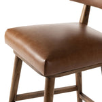 Featuring Cardell Sonoma Chestnut Swivel Bar + Counter Stool by Four Hands at Amethyst Home. This reimagined classic pairs a barrel back frame of solid nettlewood with top-grain leather in a rich chestnut. A 180-degree swivel with return memory tops off the piece with fresh functionality.BarOverall Dimensions: 21.50"w x 22.25"d x 42.50"hWeight: 24.25 lbsCou. Amethyst Home provides interior design, new home construction design consulting, vintage area rugs, and lighting in the Calabasas metro area.