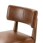 Featuring Cardell Sonoma Chestnut Swivel Bar + Counter Stool by Four Hands at Amethyst Home. This reimagined classic pairs a barrel back frame of solid nettlewood with top-grain leather in a rich chestnut. A 180-degree swivel with return memory tops off the piece with fresh functionality.BarOverall Dimensions: 21.50"w x 22.25"d x 42.50"hWeight: 24.25 lbsCou. Amethyst Home provides interior design, new home construction design consulting, vintage area rugs, and lighting in the Nashville metro area.