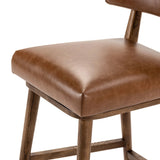 Featuring Cardell Sonoma Chestnut Swivel Bar + Counter Stool by Four Hands at Amethyst Home. This reimagined classic pairs a barrel back frame of solid nettlewood with top-grain leather in a rich chestnut. A 180-degree swivel with return memory tops off the piece with fresh functionality.BarOverall Dimensions: 21.50"w x 22.25"d x 42.50"hWeight: 24.25 lbsCounter. Amethyst Home provides interior design, new home construction design consulting, vintage area rugs, and lighting in the Omaha metro area.