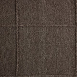 Hand woven in a flat weave grid pattern for the look of an indoor textile, this  mineral-hued rug grounds the outdoor lounge with a high-texture look. Slight variation in sizing and imperfect lines due to the handcrafted nature of each piece are to be expected. Store inside during inclement weather and when not in use. Amethyst Home provides interior design, new home construction design consulting, vintage area rugs, and lighting in the Miami metro area.