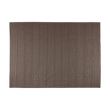 Hand woven in a flat weave grid pattern for the look of an indoor textile, this  mineral-hued rug grounds the outdoor lounge with a high-texture look. Slight variation in sizing and imperfect lines due to the handcrafted nature of each piece are to be expected. Store inside during inclement weather and when not in use. Amethyst Home provides interior design, new home construction design consulting, vintage area rugs, and lighting in the Newport Beach metro area.