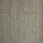 Hand woven in a flat weave grid pattern for the look of an indoor textile, this  silver-hued rug grounds the outdoor lounge with a high-texture look. Slight variation in sizing and imperfect lines due to the handcrafted nature of each piece are to be expected. Store inside during inclement weather and when not in use. Amethyst Home provides interior design, new home construction design consulting, vintage area rugs, and lighting in the Houston metro area.