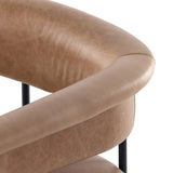 Featuring Carrie Chaps Saddle Bar + Counter Stool by Four Hands at Amethyst Home. Airy and light with slim, matte black-finished iron framing, tan top-grain leather lends sleekness to a beautifully sculpted counter style featuring a yoke back and exterior fold detailing.BarOverall Dimensions: 25.50"w x 23.00"d x 39.50"hWeight: 33.95 lbsCounterOverall Dimension. Amethyst Home provides interior design, new home construction design consulting, vintage area rugs, and lighting in the Dallas metro area.