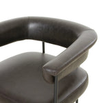 Featuring Carrie Sonoma Black Bar + Counter Stool by Four Hands at Amethyst Home. Airy and light with slim, black-finished iron framing, top-grain leather lends texture to a beautifully sculpted bar stool featuring a yoke back plus fold detailing.BarOverall Dimensions: 25.50"w x 23.00"d x 39.50"hWeight: 33.95 lbsCounterOverall Dimensions: 25.50"w x 23.00"d x 3. Amethyst Home provides interior design, new home construction design consulting, vintage area rugs, and lighting in the Dallas metro area.