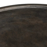 Featuring Cary Distressed Bronze Coffee Table by Four Hands at Amethyst Home. A round, three-legged coffee table of cast aluminum is finished in a beautiful distressed bronze. The result: a luxe take on industrial that moves between spaces and styles with ease.Overall Dimensions: 50.00"w x 50.00"d x 15.75"hWeight : 132.54 lbsMaterials: Aluminum. Amethyst Home provides interior design, new home construction design consulting, vintage area rugs, and lighting in the Nashville metro area.