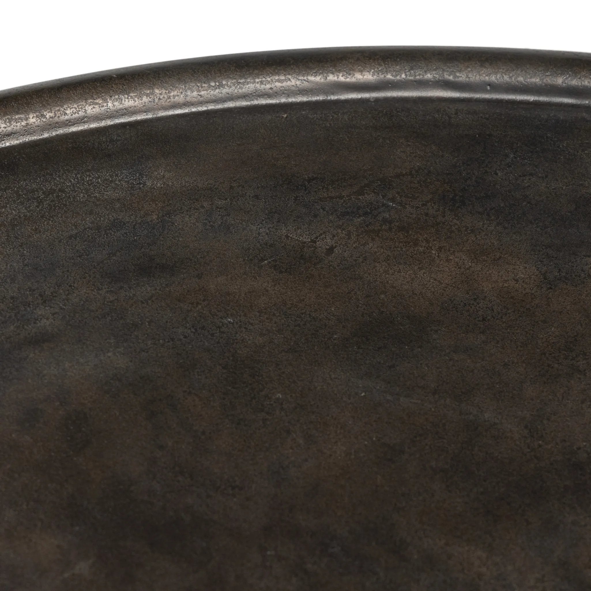 Featuring Cary Distressed Bronze Coffee Table by Four Hands at Amethyst Home. A round, three-legged coffee table of cast aluminum is finished in a beautiful distressed bronze. The result: a luxe take on industrial that moves between spaces and styles with ease.Overall Dimensions: 50.00"w x 50.00"d x 15.75"hWeight : 132.54 lbsMaterials: Aluminum. Amethyst Home provides interior design, new home construction design consulting, vintage area rugs, and lighting in the Nashville metro area.