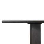 Featuring Castro Dark Espresso Reclaimed French Oak Dining Table 118" by Four Hands at Amethyst Home. Designed in partnership with longtime Four Hands collaborator Thomas Bina and Brazilian designer Ronald Sasson, a grand-scale dining table is made from solid reclaimed French oak finished in a deep espresso. Rounded edges add a softer, fluid look. Seats 12.. Amethyst Home provides interior design, new home construction design consulting, vintage area rugs, and lighting in the Park City metro area.