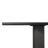 Featuring Castro Dark Espresso Reclaimed French Oak Dining Table 118" by Four Hands at Amethyst Home. Designed in partnership with longtime Four Hands collaborator Thomas Bina and Brazilian designer Ronald Sasson, a grand-scale dining table is made from solid reclaimed French oak finished in a deep espresso. Rounded edges add a softer, fluid look. Seats 12.. Amethyst Home provides interior design, new home construction design consulting, vintage area rugs, and lighting in the Park City metro area.