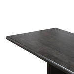 Featuring Castro Dark Espresso Reclaimed French Oak Dining Table 118" by Four Hands at Amethyst Home. Designed in partnership with longtime Four Hands collaborator Thomas Bina and Brazilian designer Ronald Sasson, a grand-scale dining table is made from solid reclaimed French oak finished in a deep espresso. Rounded edges add a softer, fluid look. Seats 12.Over. Amethyst Home provides interior design, new home construction design consulting, vintage area rugs, and lighting in the Tampa metro area.