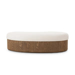 Elevate any room with a curvy statement bench. Made from a kidney-shaped base of toasted ash veneer and a soft, durable Crypton seat. Soft, easy to clean and free of PFAS, Crypton performance fabric is specially engineered for protection against stains, moisture and odor. Amethyst Home provides interior design, new home construction design consulting, vintage area rugs, and lighting in the Boston metro area.