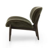 Featuring Celine Monte Olive Chair by Four Hands at Amethyst Home. This perfect accent chair, designed for unwinding. Upholstered in a velvety olive chenille made from recycled materials, with wide proportions and cozy curves and cushioning. Slim, tapered wooden legs balance the look.Overall Dimensions: 29.00"w x 33.50"d x 29.00"hWeight : 32.41 lbsMaterial. Amethyst Home provides interior design, new home construction design consulting, vintage area rugs, and lighting in the Des Moines metro area.
