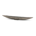 Statement-making centerpiece bowl featuring dramatic swooping lines, taking inspiration from Japanese fishing canoes. Cast in solid aluminum and supported by a single pedestal foot, giving the illusion that it's truly floating off the table.As lovers of clean design at Amethyst, we love the designer inspired Cerys Bowl - Raw Antique Nickel. Amethyst Home provides interior design, new home construction design consulting, vintage area rugs, and lighting in the Nashville metro area.